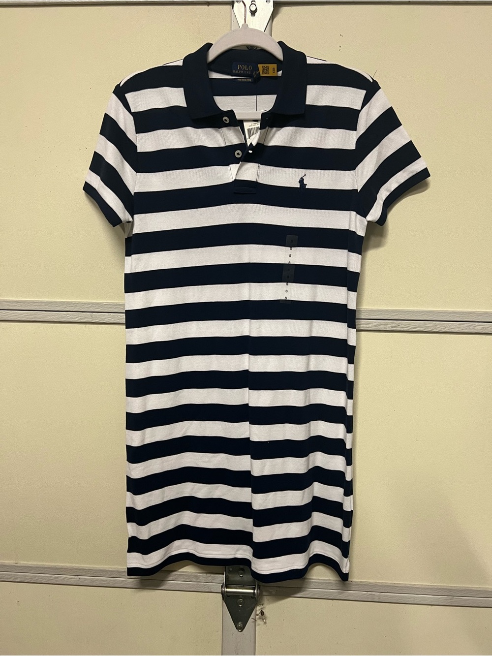 Polo Ralph Lauren women Navy & White Striped Polo Dress
